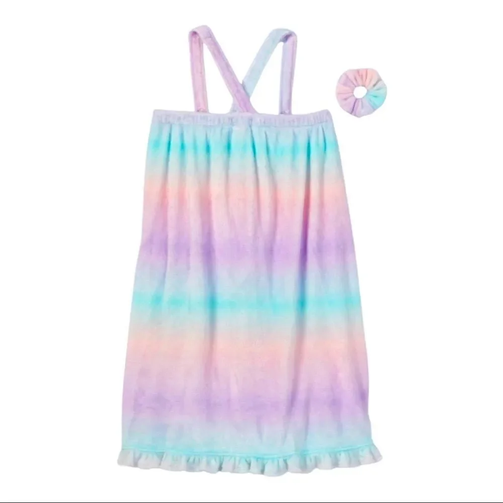More Than Magic Rainbow Spa Bath Robe with Hair Tie